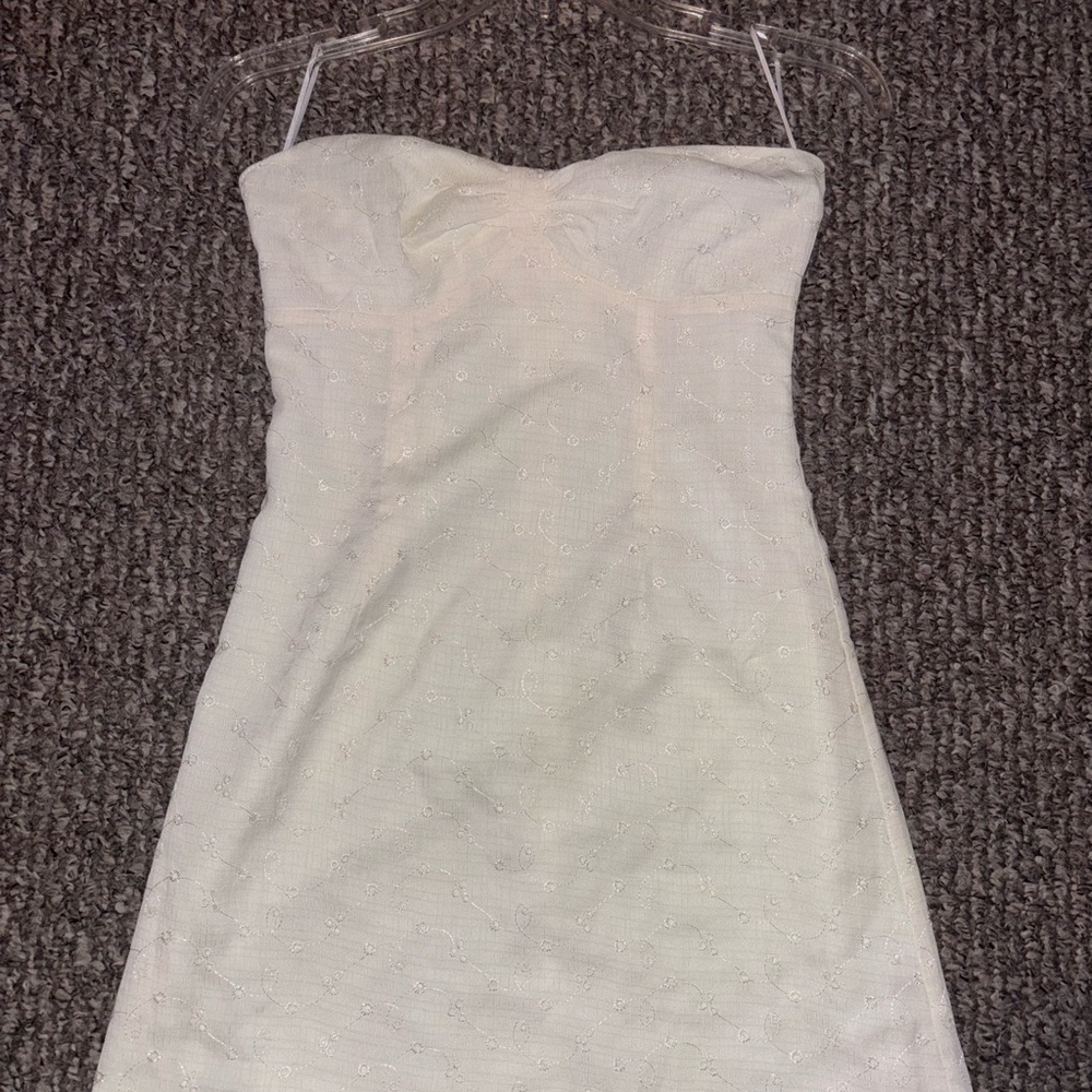 Princess Polly Strapless Cream Dress